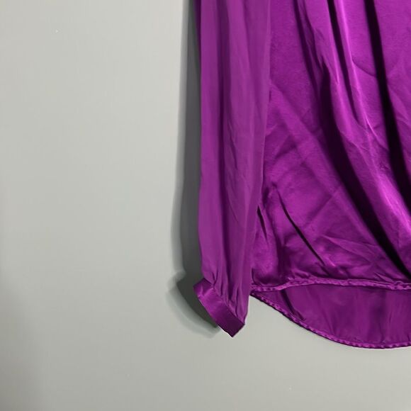 Marciano Silk Blouse Sheer Long Sleeve - Picture 2 of 9